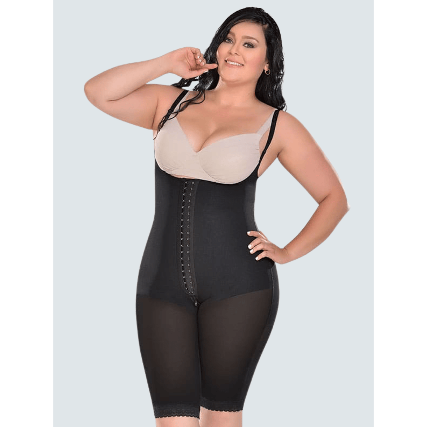 Long girdle with abdominal reinforcement Ref. F0078 Fajas M&D